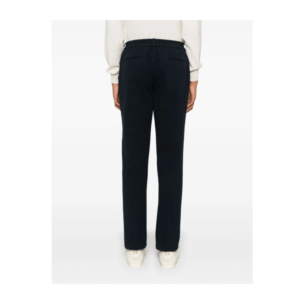 Circolo 1901 Blauwe Fleece Textuur Broek Blue Heren