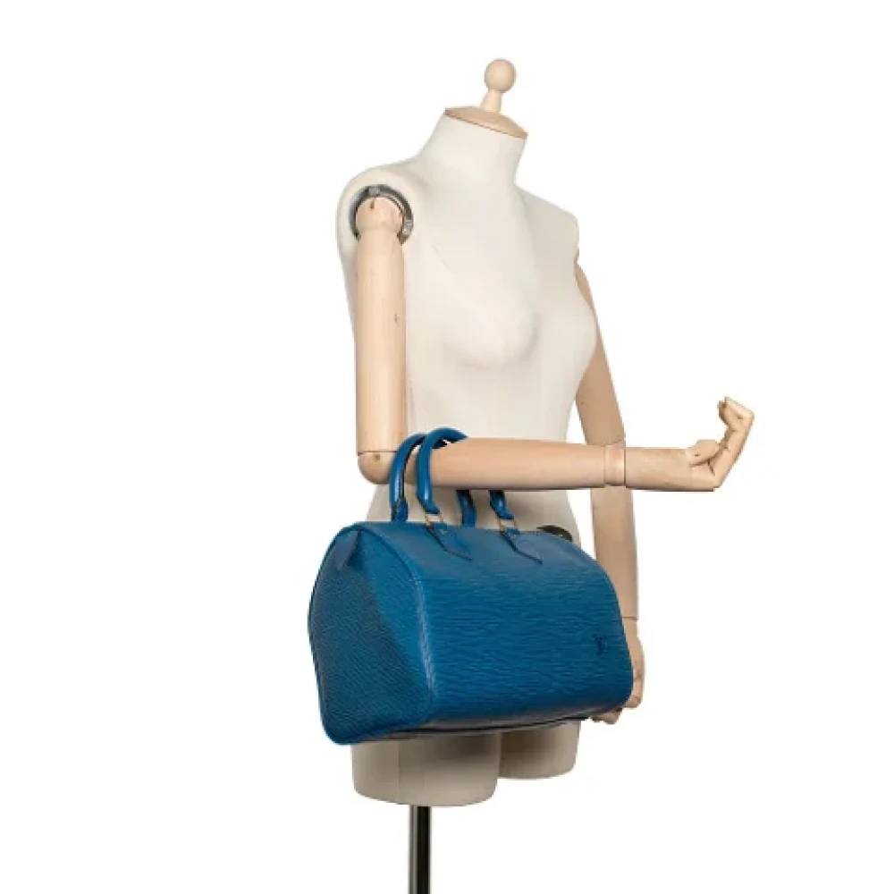 Louis Vuitton Vintage Pre-owned Leather handbags Blue Dames