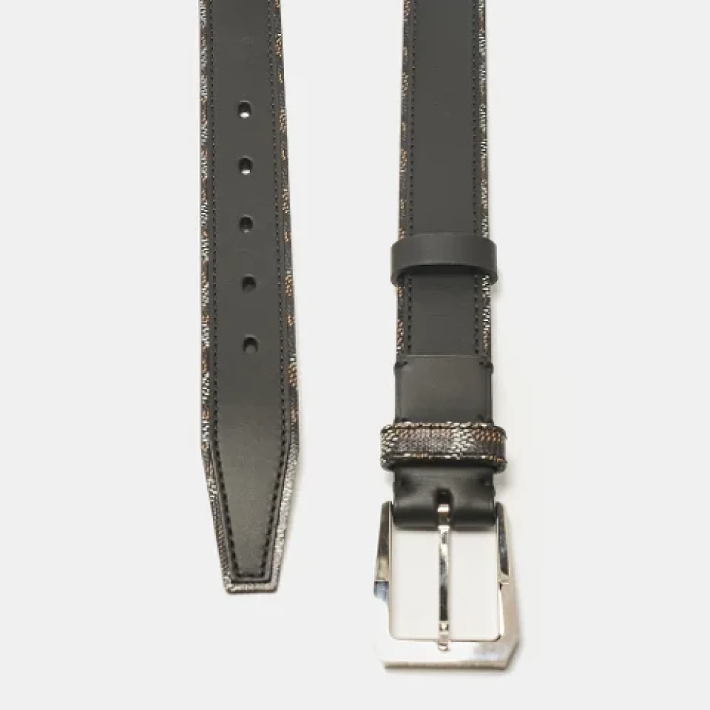 Goyard Vintage Pre-owned Coated canvas belts Black Dames