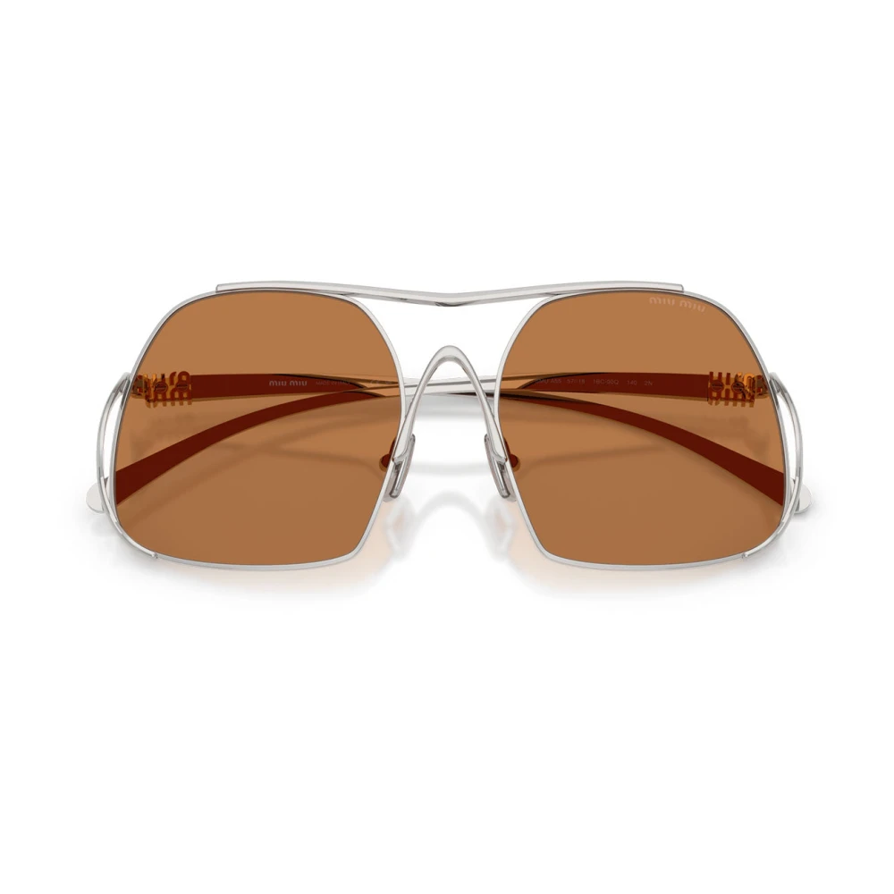 Miu Miu Unisex Gray Mua55s Sunglasses - Sunglasses - 57 Mm - Accessories