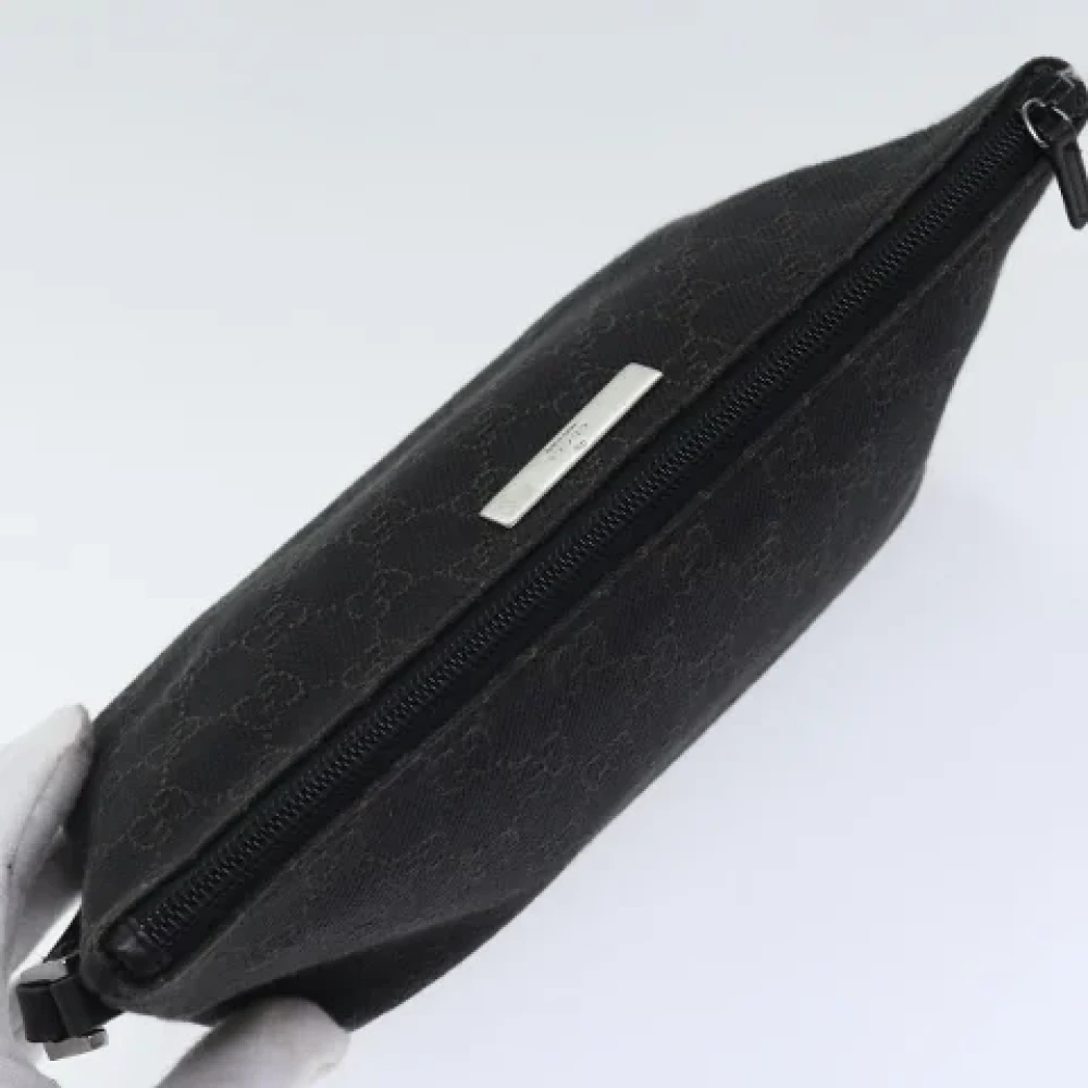 Gucci Vintage Pre-owned Canvas pouches Black Dames