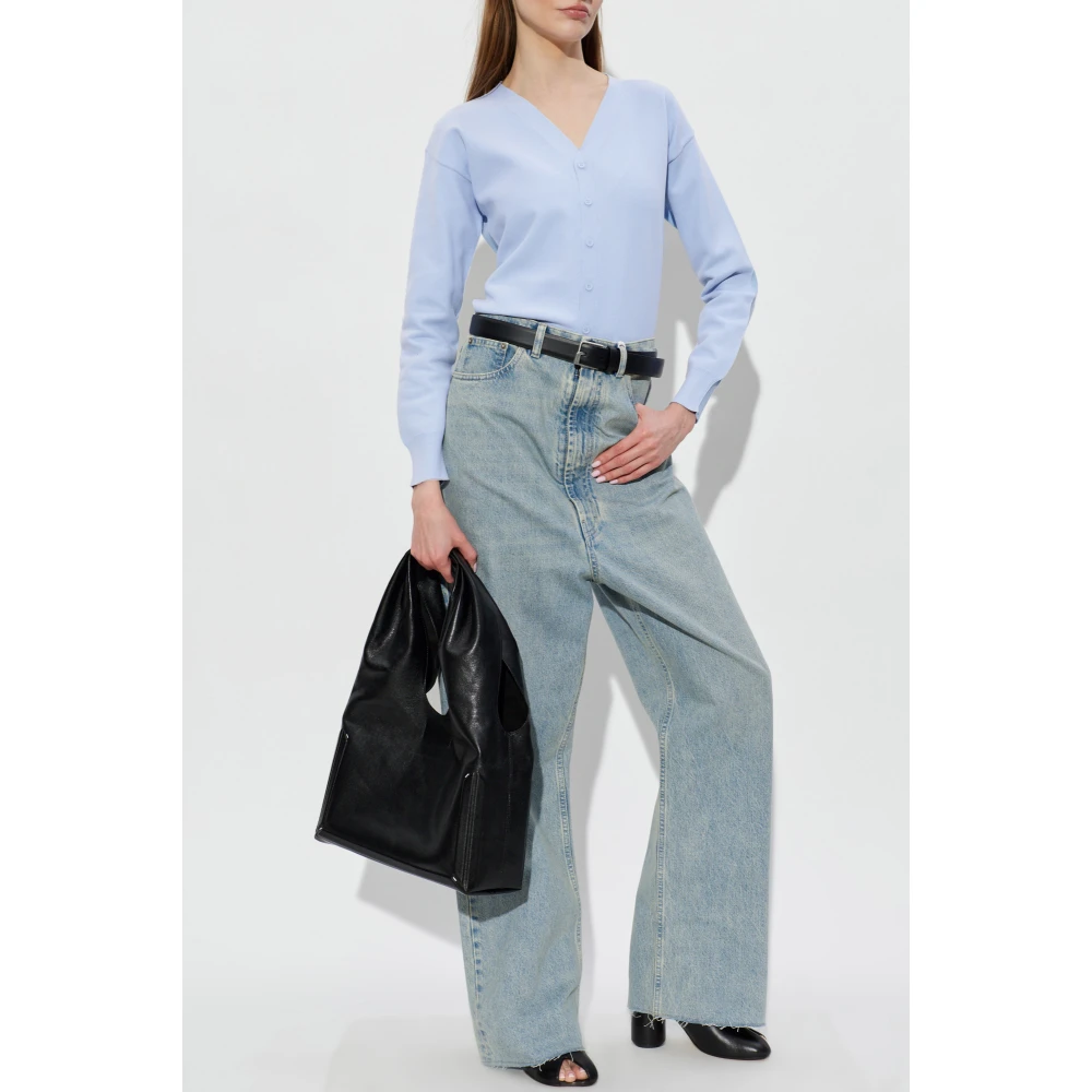 Mm6 Maison Margiela Damen Blau Strickwaren, Mgröße: