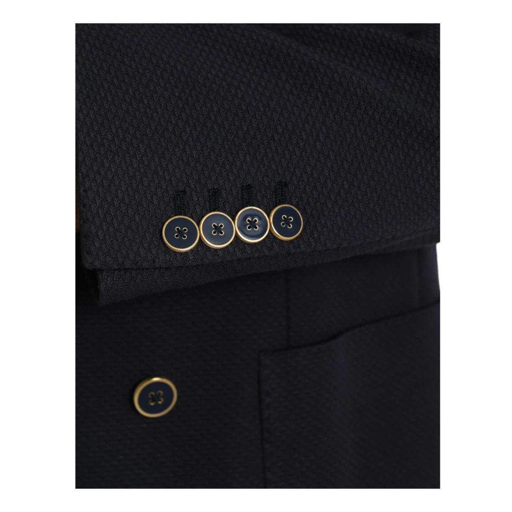 Dolce & Gabbana Donkerblauwe Crown Bee Blazer Blue Heren