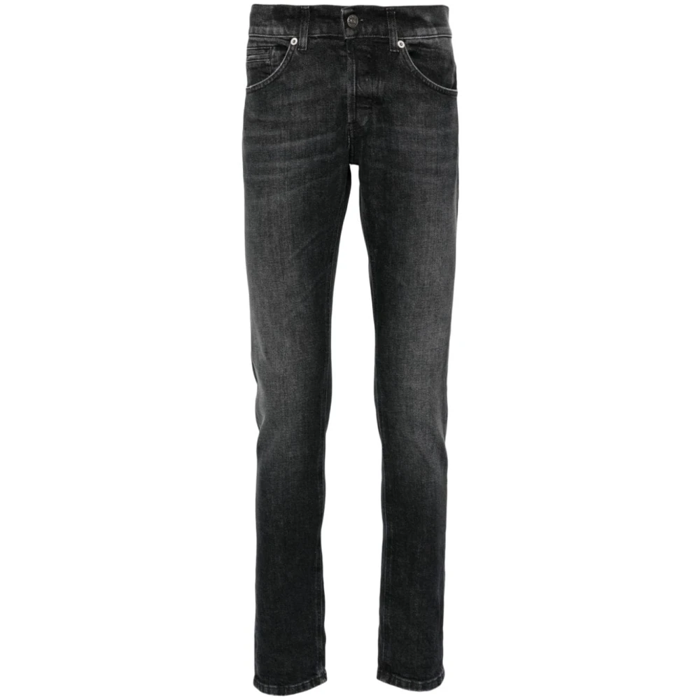 Dondup Zwarte Stijlvolle Broek Black Heren