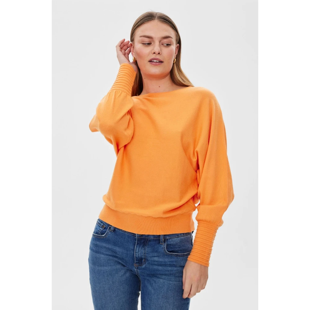 Freequent Round-neck Knitwear Orange Dames