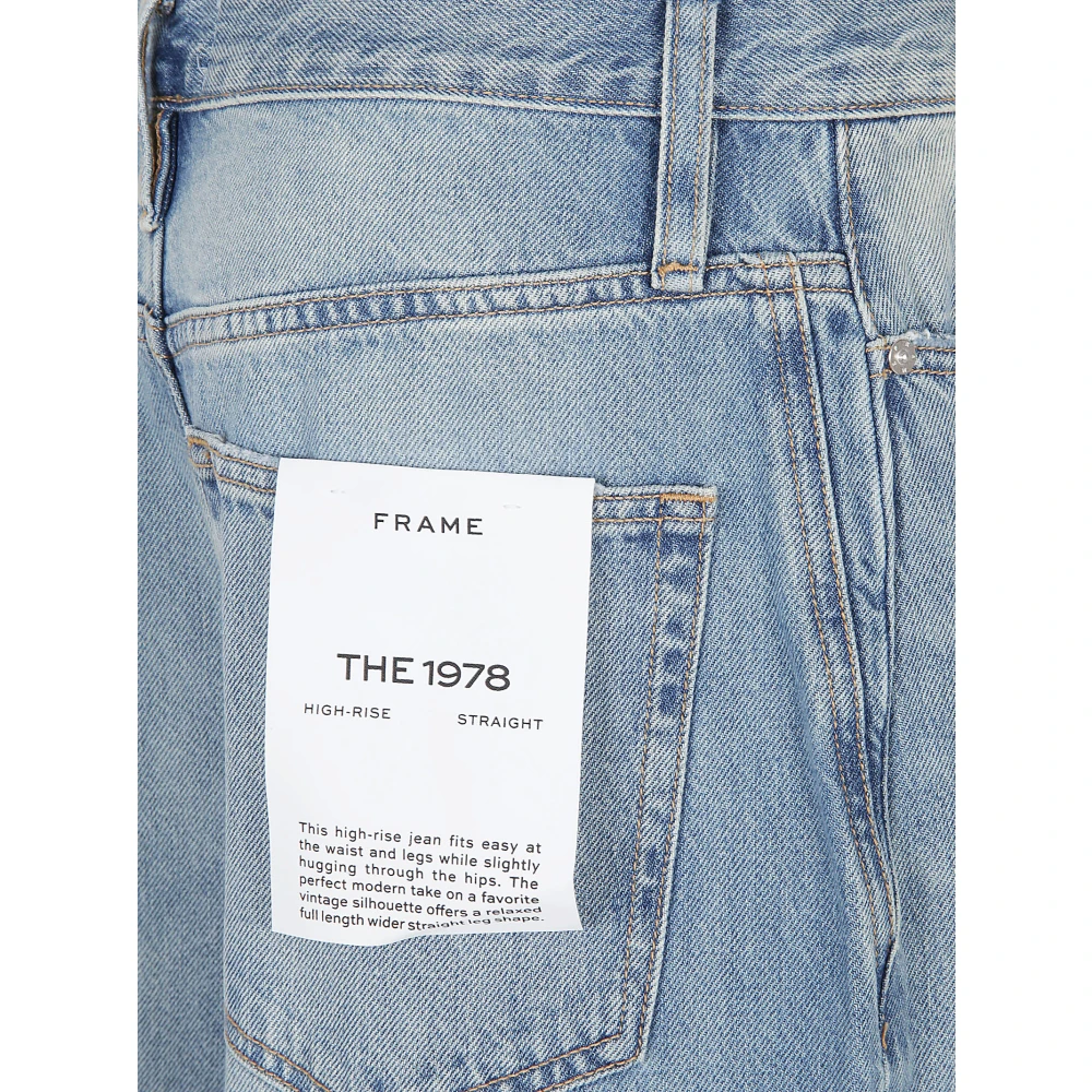 Frame Lichte Denim Geregenereerde Katoen Jeans Blue Dames