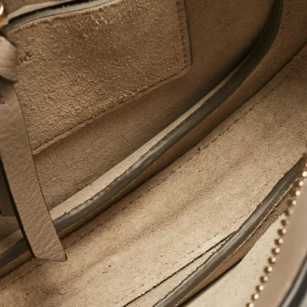 Chloé Pre-owned Leather handbags Gray Dames
