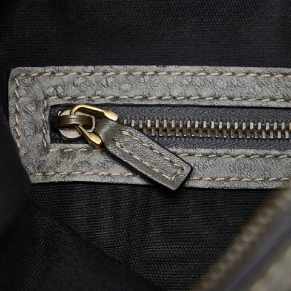 Gucci Vintage Pre-owned Canvas handbags Gray Dames
