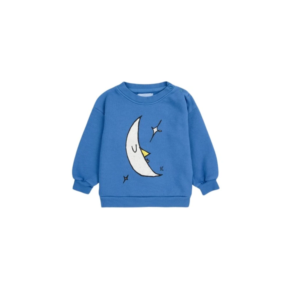 Bobo Choses Måne Baby Sweatshirt Blå Långärmad Blue, Pojke