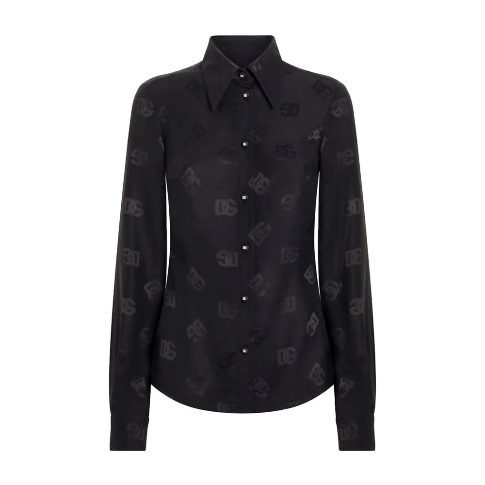 Dolce & Gabbana Women's Black Shirts, 2XL, Casual Cotton Shirt In Various Colors