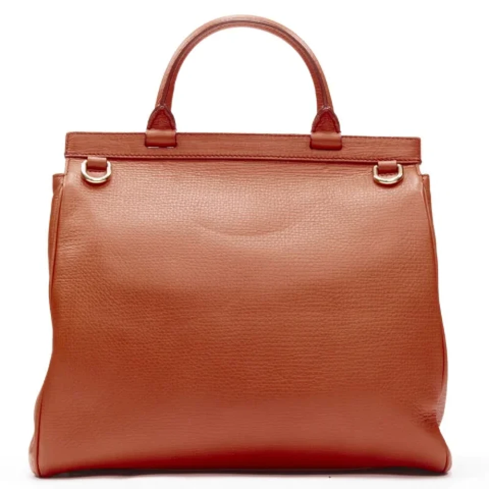 Dolce & Gabbana Pre-owned Leather shoulder-bags Orange Dames