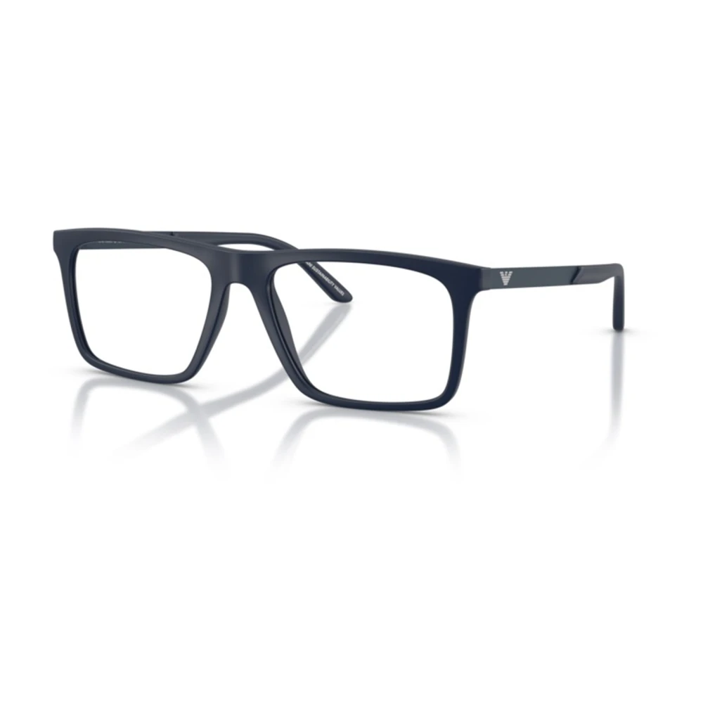 Emporio Armani Dynamische Rechthoekige Zonnebril Blue Heren