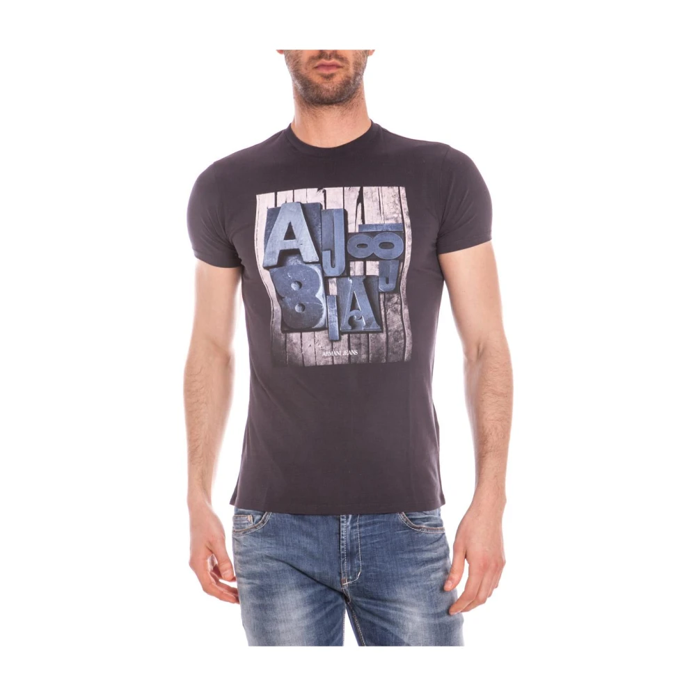 Armani Jeans Men's Blue T-Shirt Sweatshirt