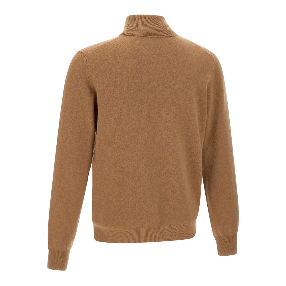 Gran Sasso Kasjmier Coltrui Trui Kameelbruin Brown Heren