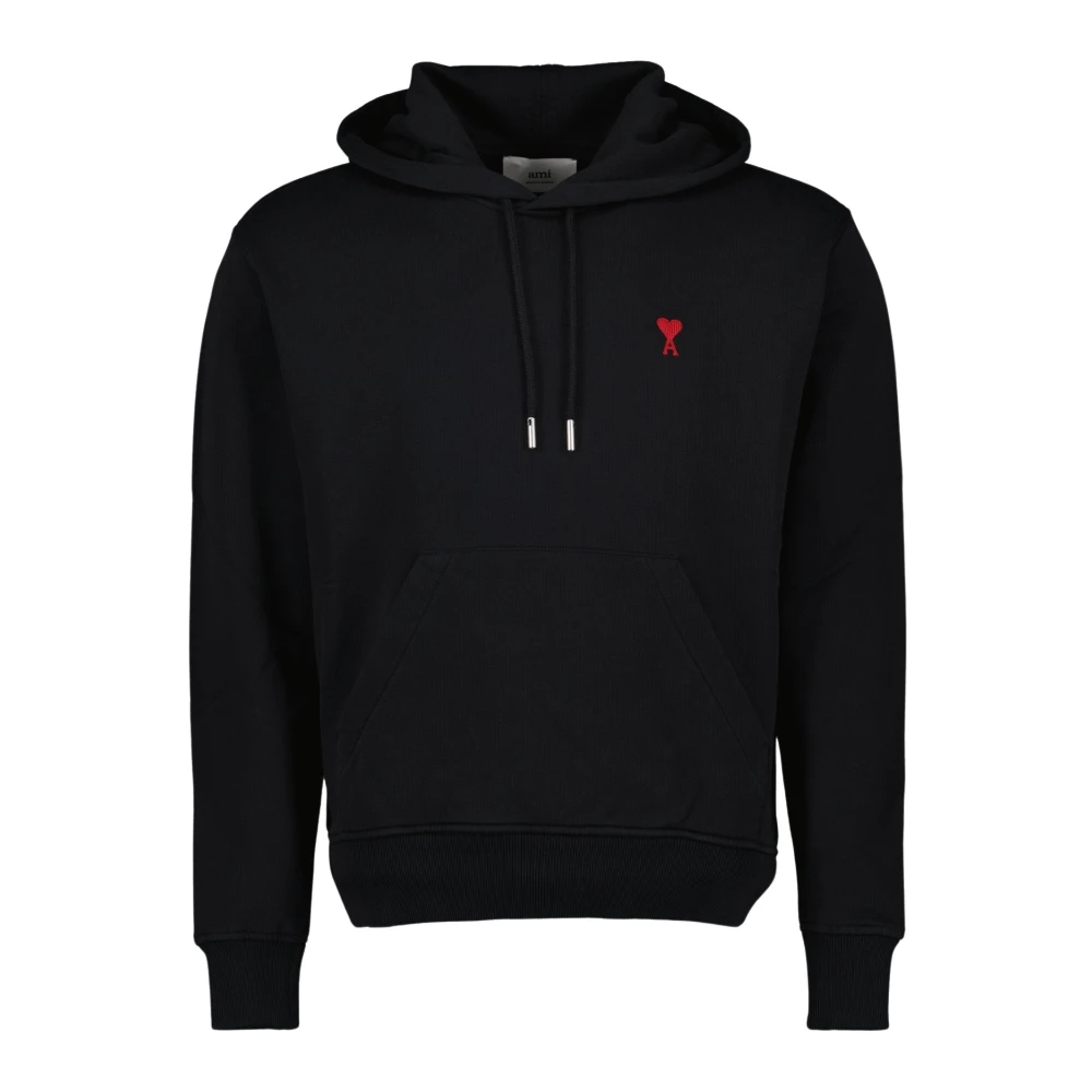 Ami Paris Heart Hoodie Black Heren