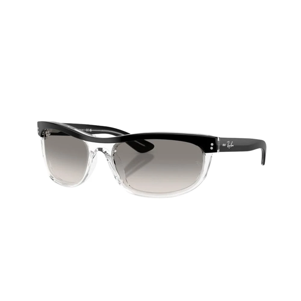 Ray-Ban Sunglasses Balorama Street Neat - Black On Transparent Frame Grey Lenses 62-19, RB2489 - Image 4