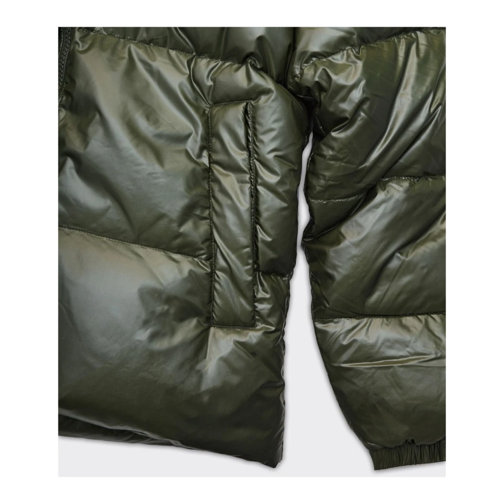 Pyrenex Glanzend Diep Khaki Puffer Jas Green Heren