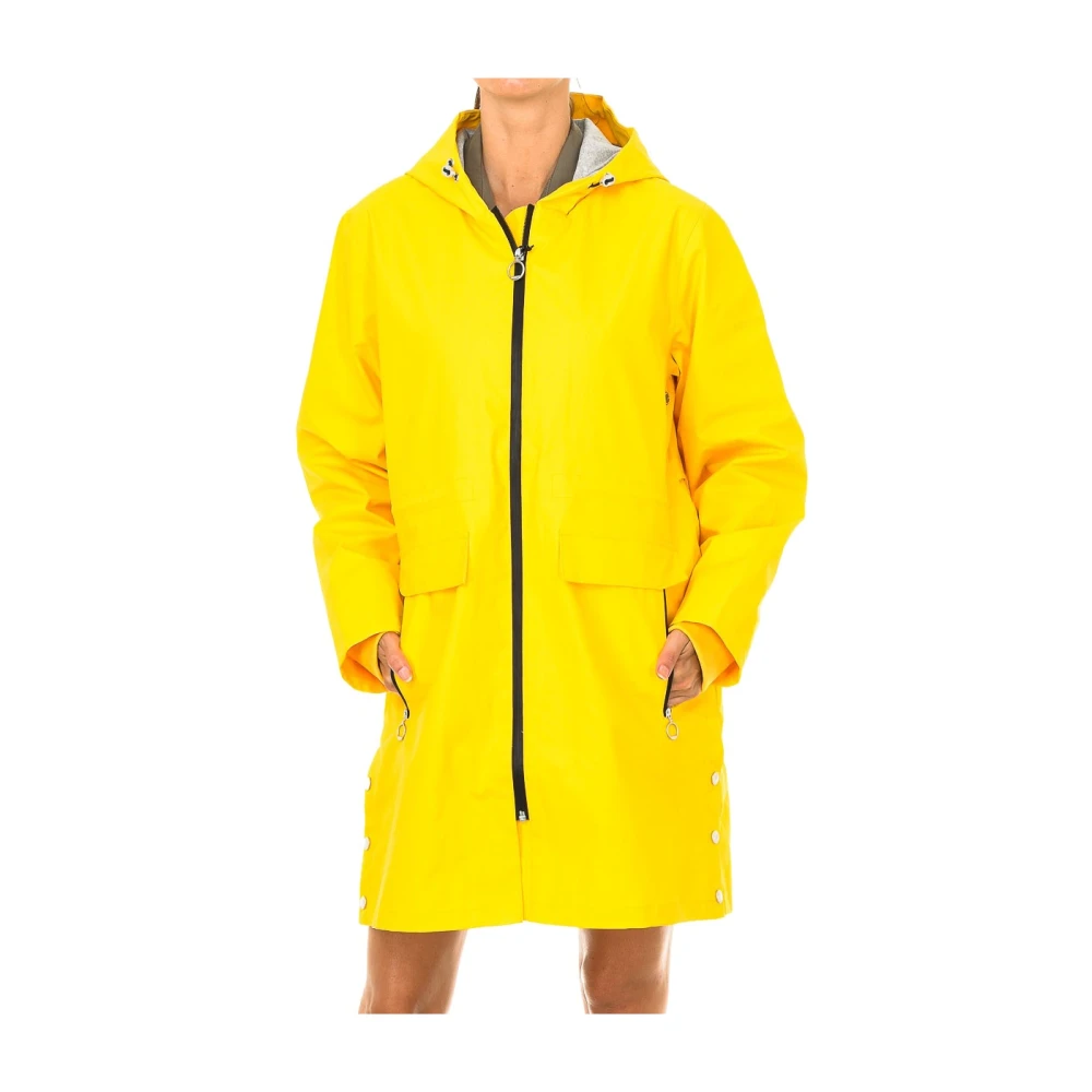 Superdry Women's Yellow Rain Jackets, S, Rain Jacket