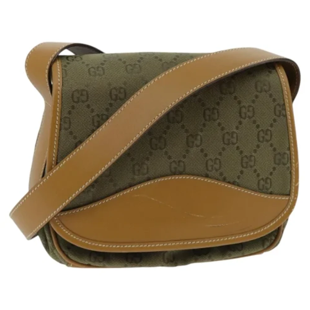 Gucci Vintage Pre-owned Canvas gucci-bags Beige Dames