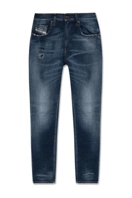 Robust Blå Jeans med Fickor