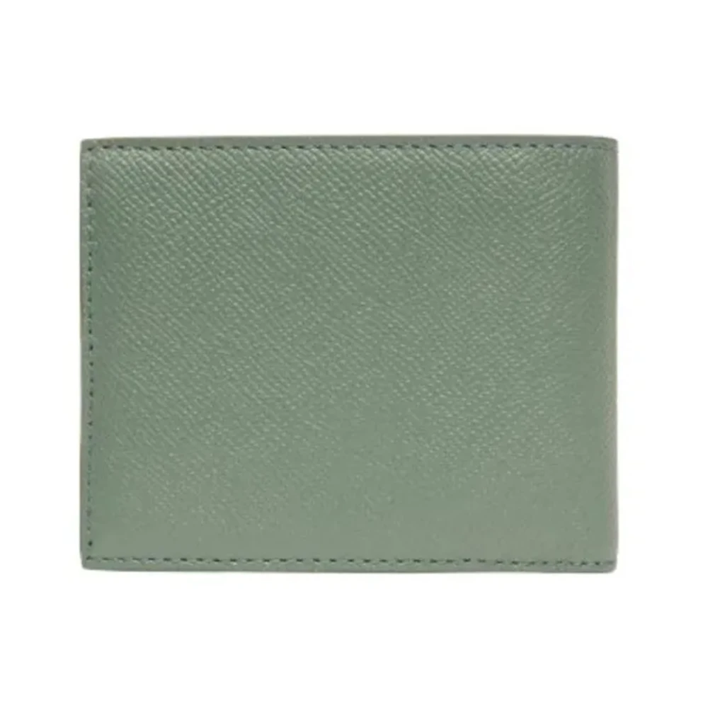 Bally Klassieke Leren Portemonnee Green Heren