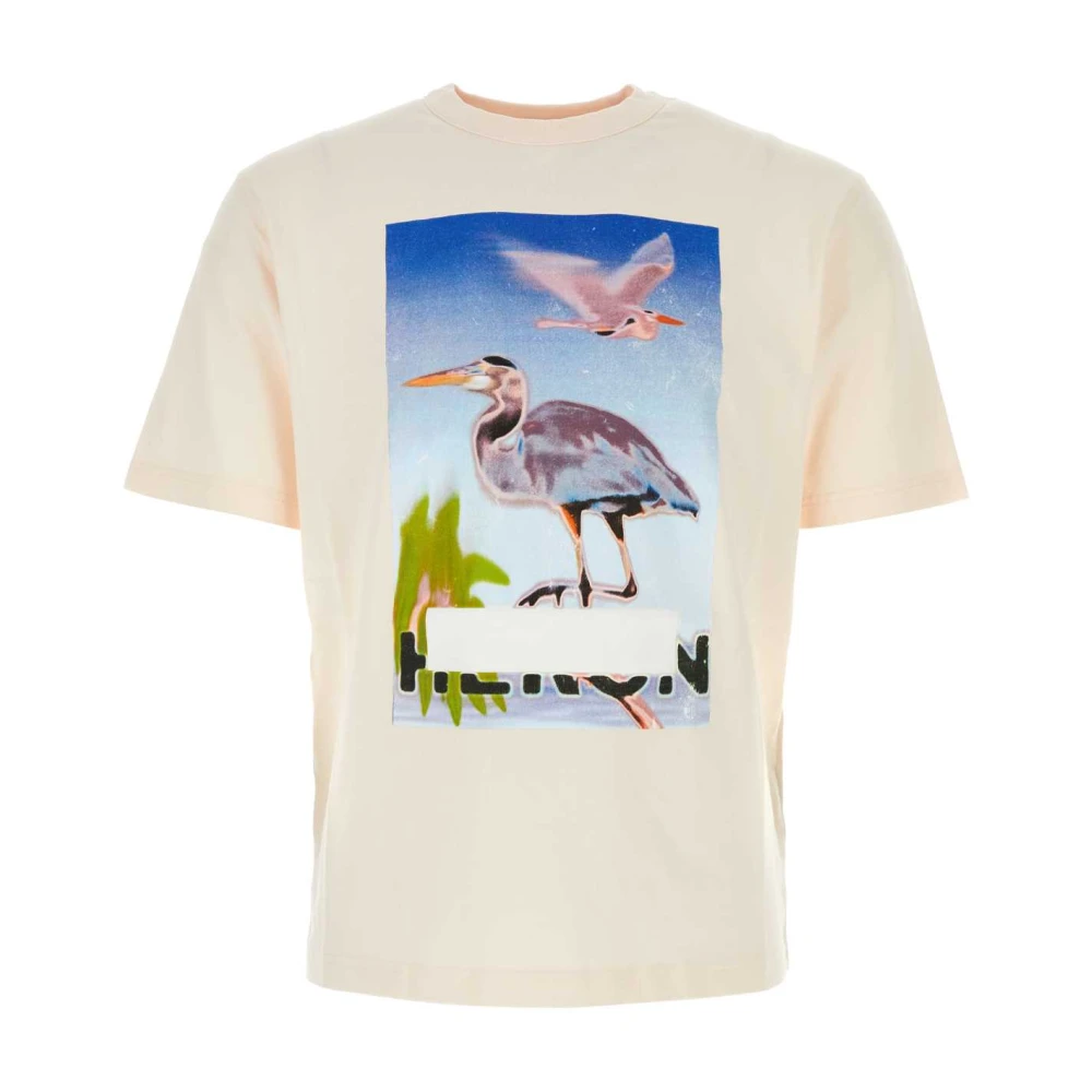 Heron Preston Pastelroze Katoenen T-shirt Pink Heren
