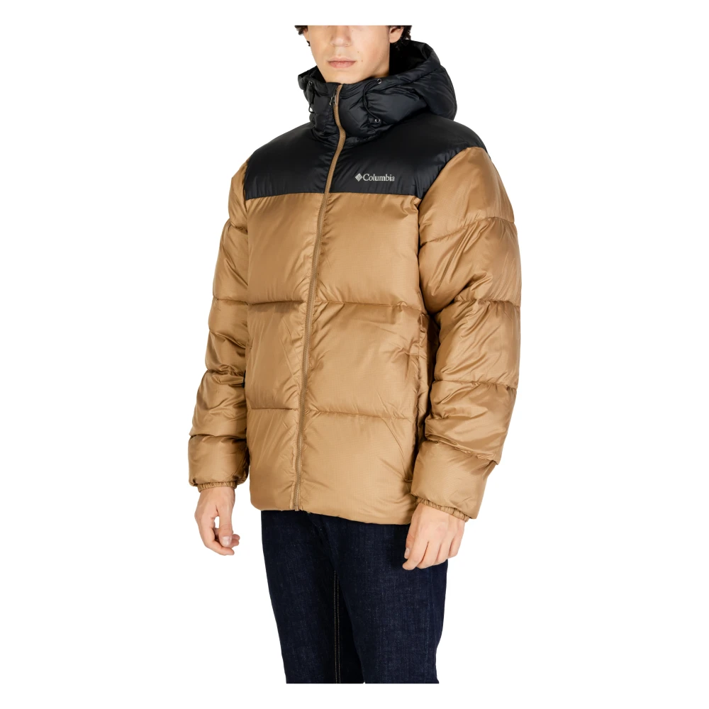 Columbia Hooded Jas Herfst Winter Collectie Mannen Beige Heren