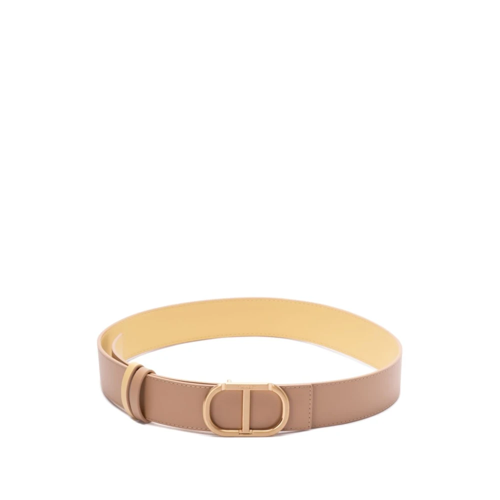 Twinset Beige Riem met Logo-Gesp en Verstelbare Pasvorm Beige Dames