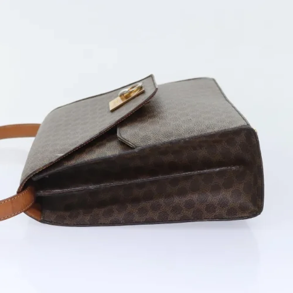 Celine Vintage Pre-owned Canvas shoulder-bags Brown Dames
