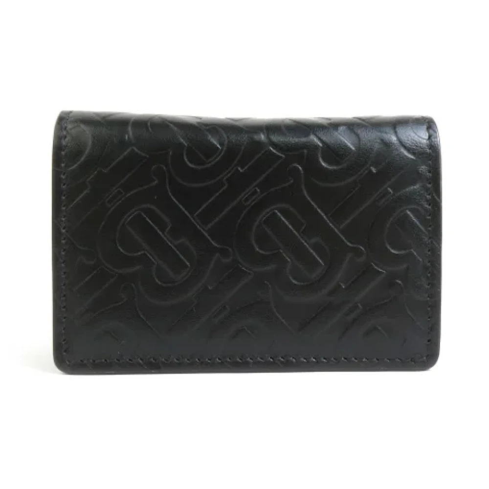 Burberry Vintage Pre-owned Leather wallets Black Dames