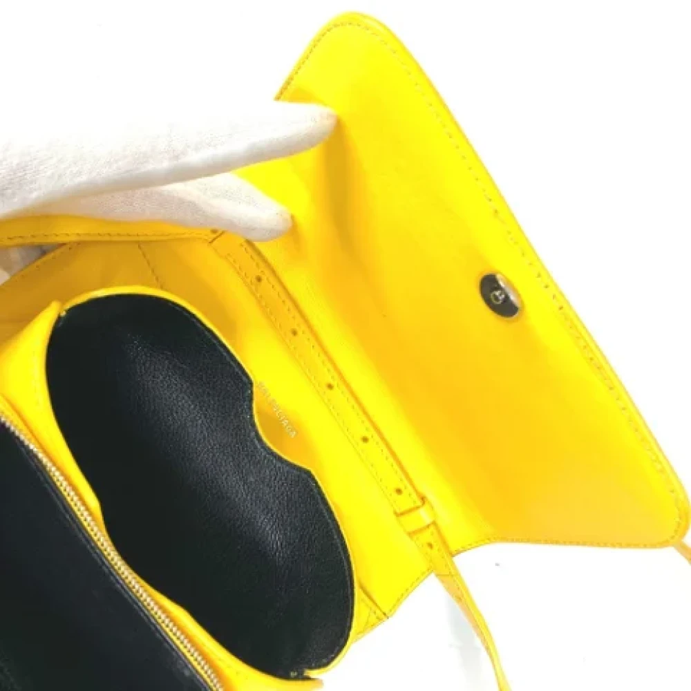 Balenciaga Vintage Pre-owned Leather shoulder-bags Yellow Dames