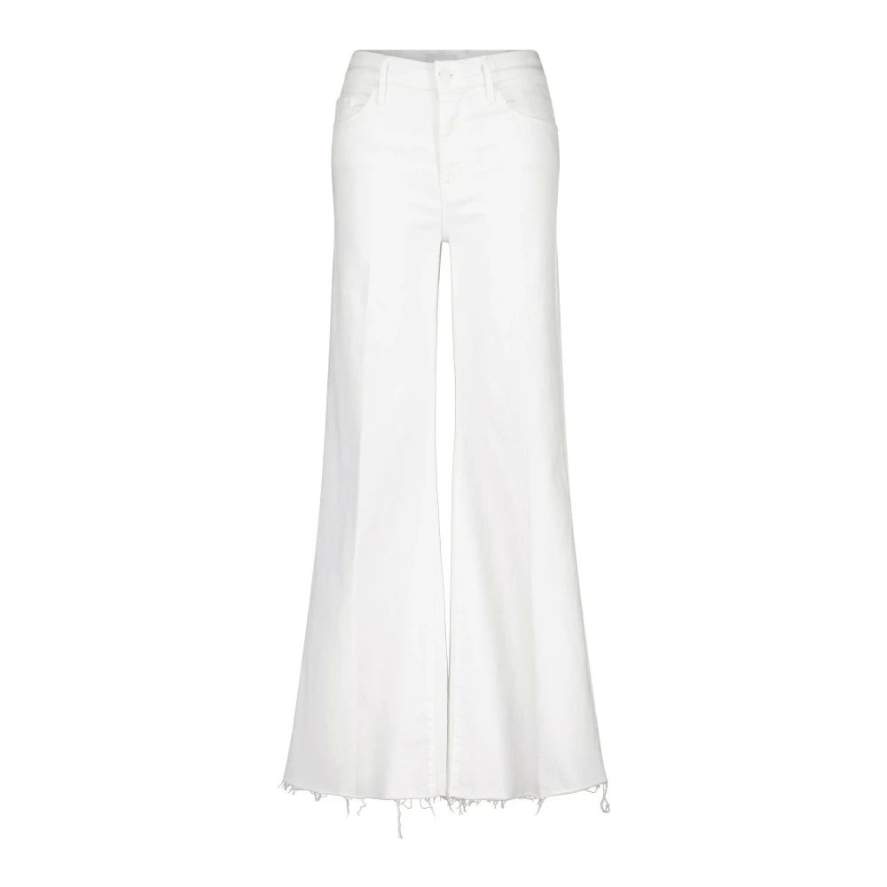 Mother Flared Jeans White Dames