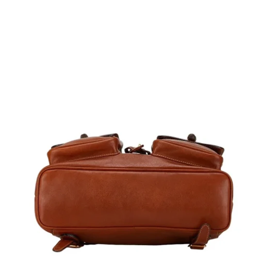 Gucci Vintage Pre-owned Leather shoulder-bags Brown Dames