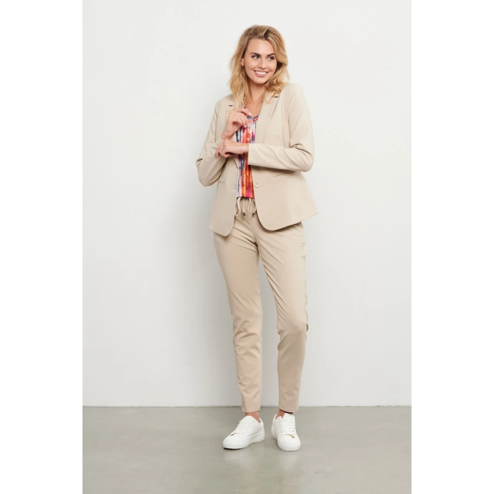 &Co Woman Blazer dames stijlvol en elegant Beige Dames