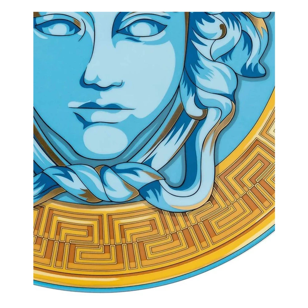 Versace Blauw plat bord Blue Unisex