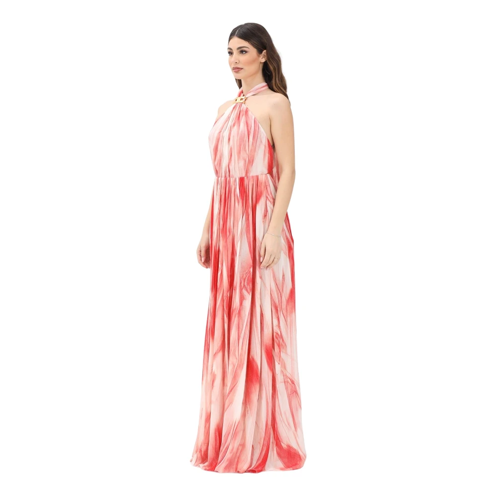Elisabetta Franchi Multicolor Maxi Dresses, Female, M, Red Carpet Dress