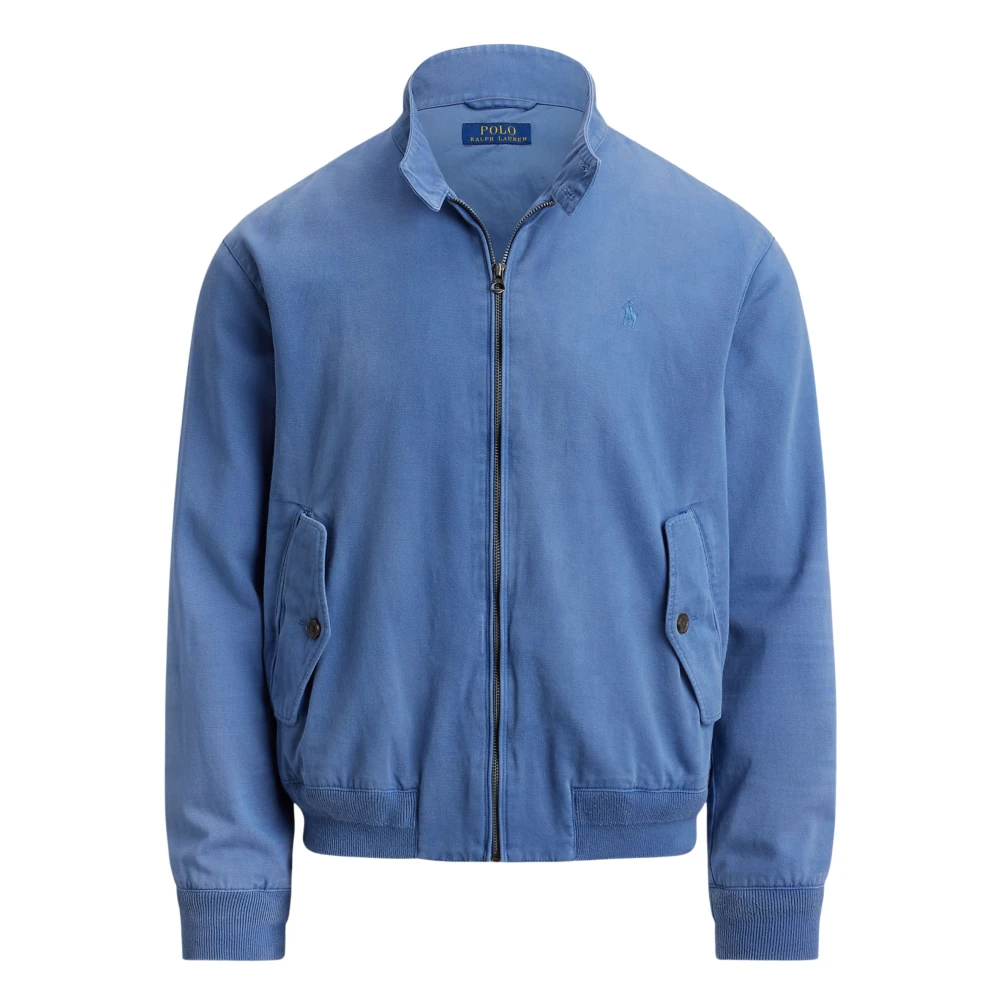 Ralph Lauren Blue Montauk Chino Bedford Windbreaker - Male - Bomber Jackets - Xl - Jackets