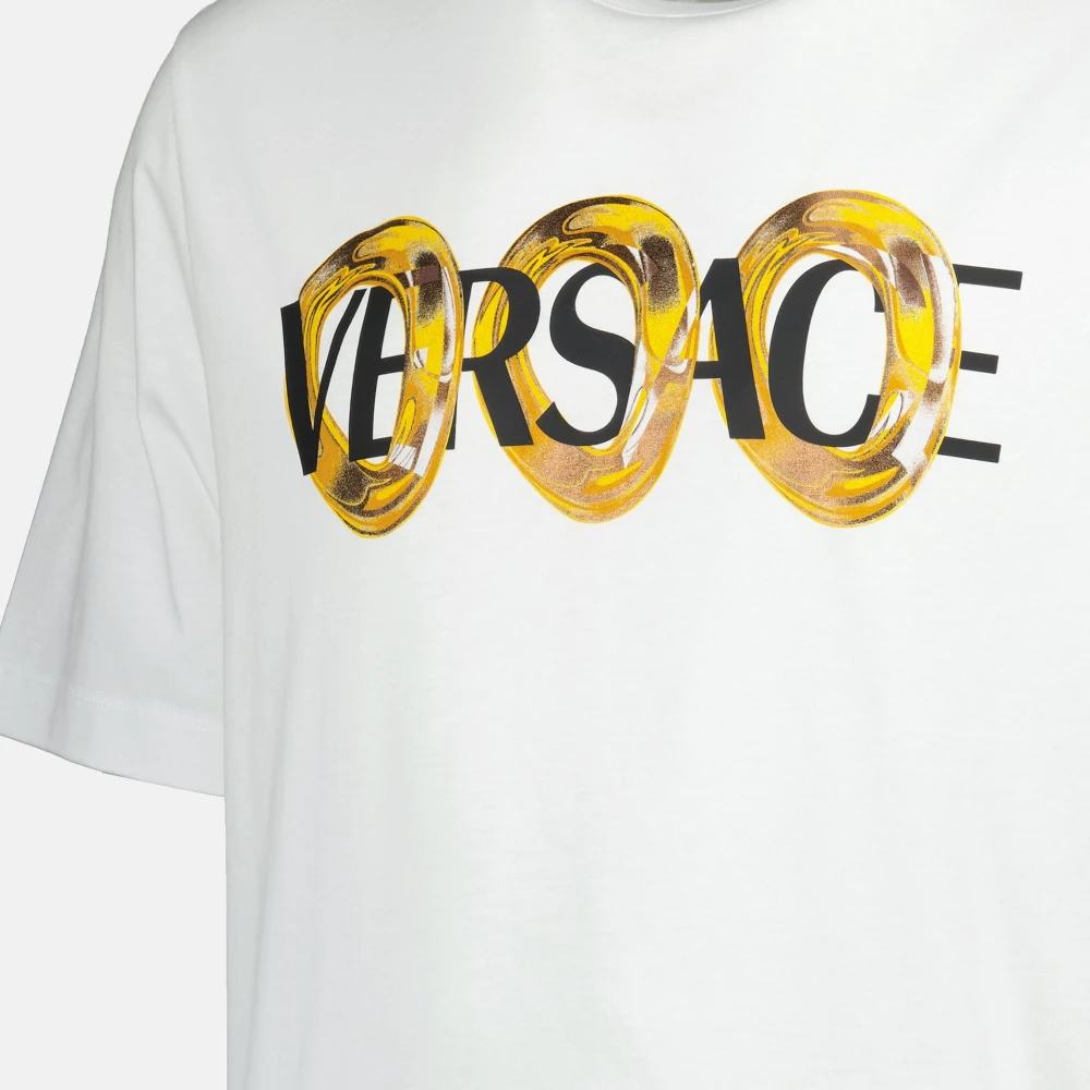Versace Maxi Chain T-shirt Lente-Zomer 2025 White Heren