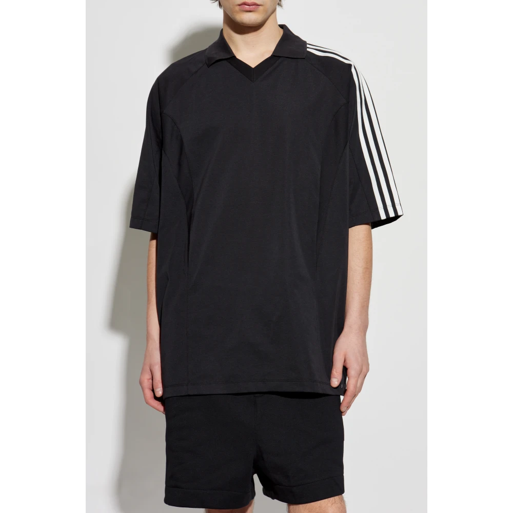 Y-3 V-hals T-shirt Black Heren
