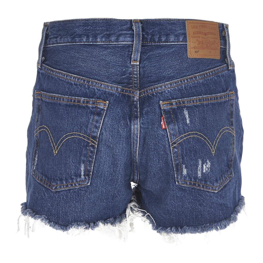 Levi's Korte spijkerbroek Blue Dames