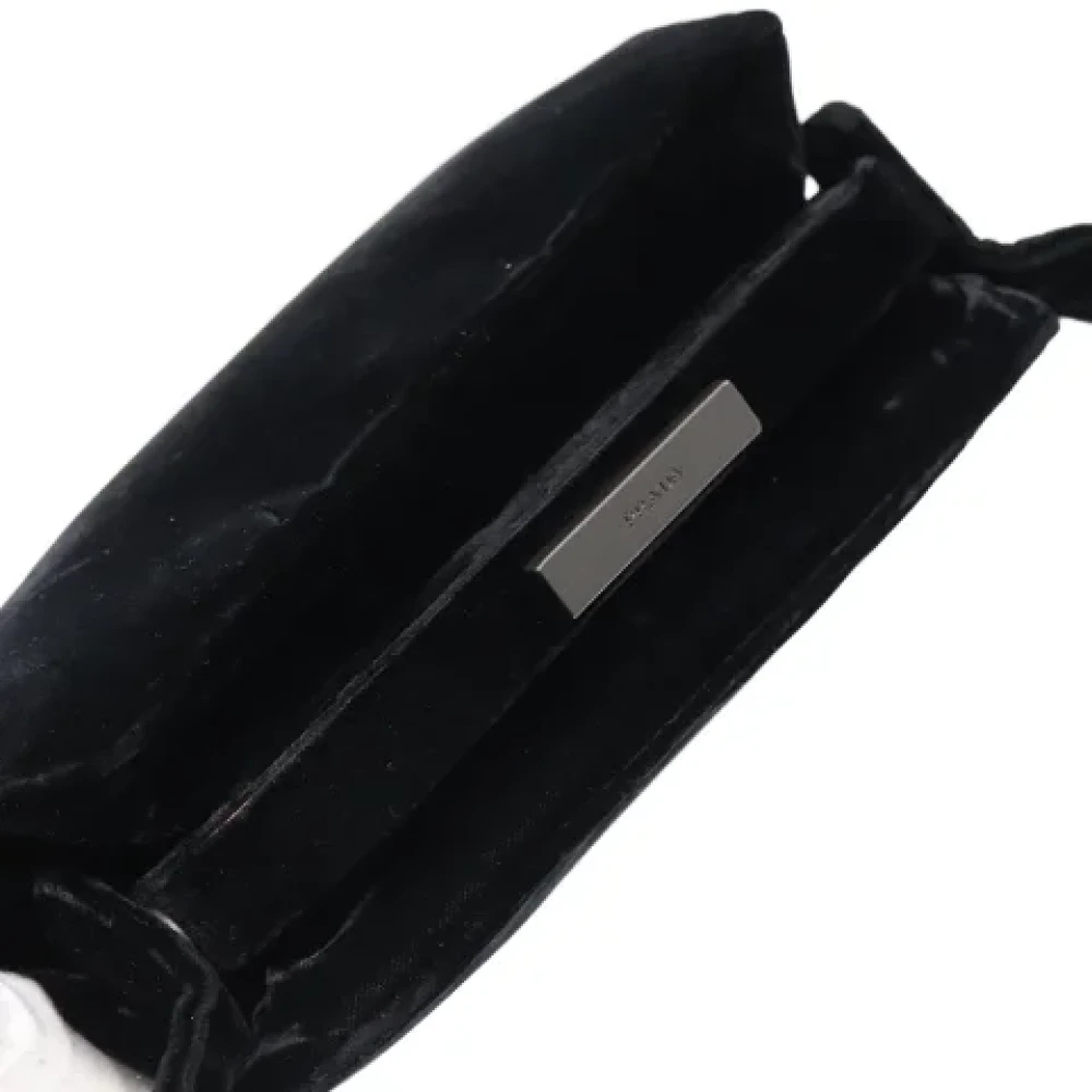 Prada Vintage Pre-owned Velvet prada-bags Black Dames