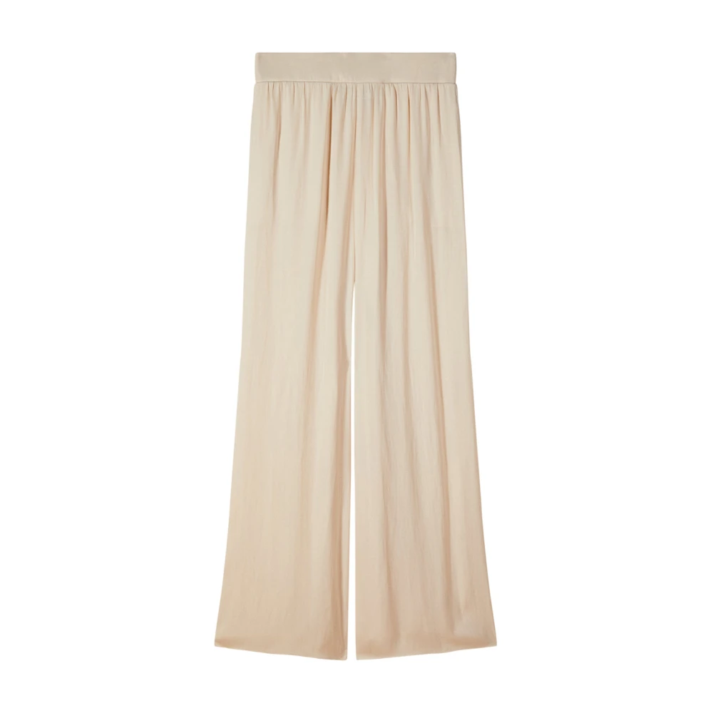 Patrizia Pepe Women's Beige Wide Trousers, Xs, Jogger Pant