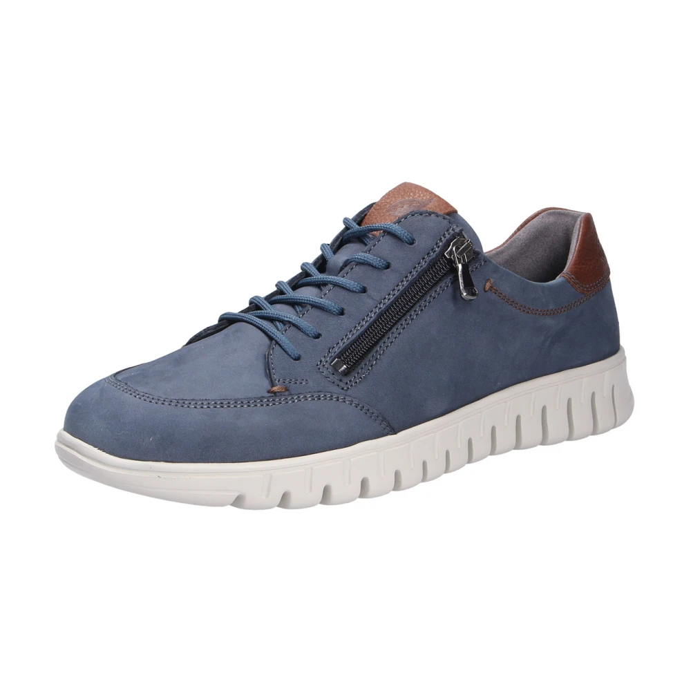 Waldläufer Comfortabele Denver Veterschoen Heren Schoenen Blauw