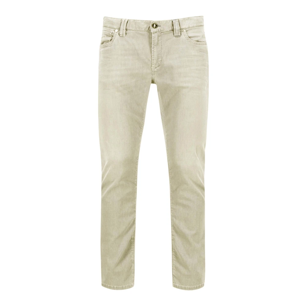 Alberto Men's Gray Slim Fit Jeans, W38 L34, Grey Stylish