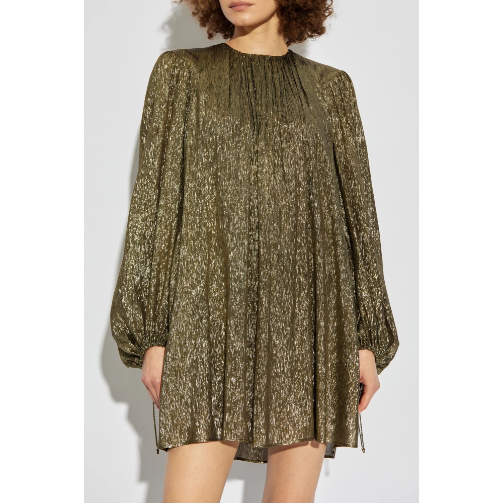 Chloé Jurk met Lurex-draad Yellow Dames