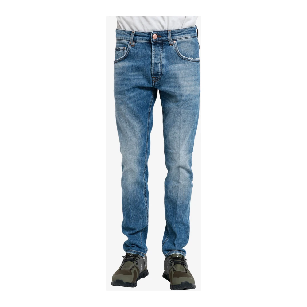 Don The Fuller Denim Five-Pocket Wijde Pijp Jeans Blue Heren