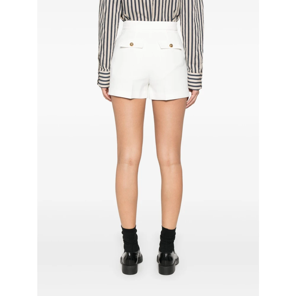 Elisabetta Franchi Korte Avorio Mode Shorts White Dames