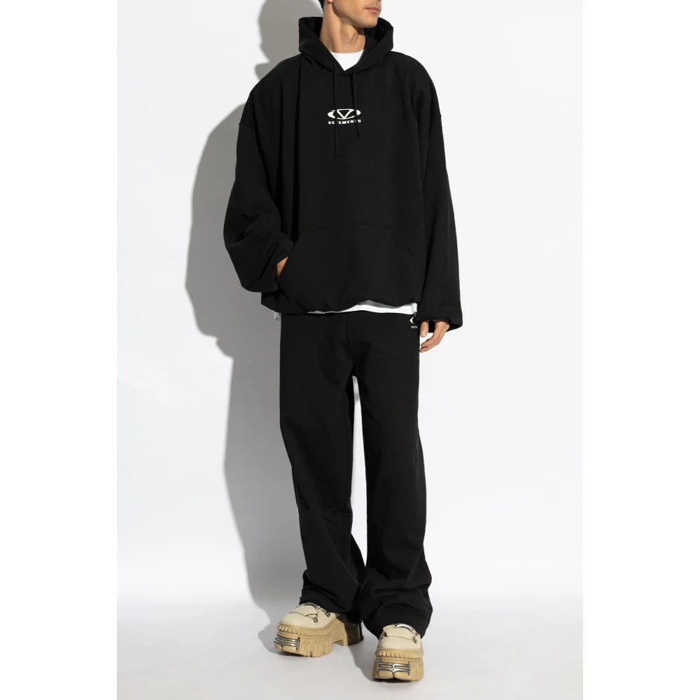 Vetements Sweatshirt met logo Black Heren