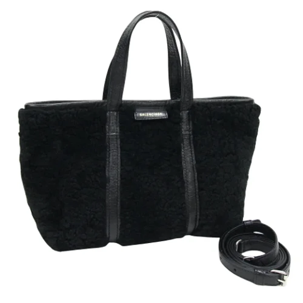 Balenciaga Vintage Pre-owned Wool balenciaga-bags Black Dames