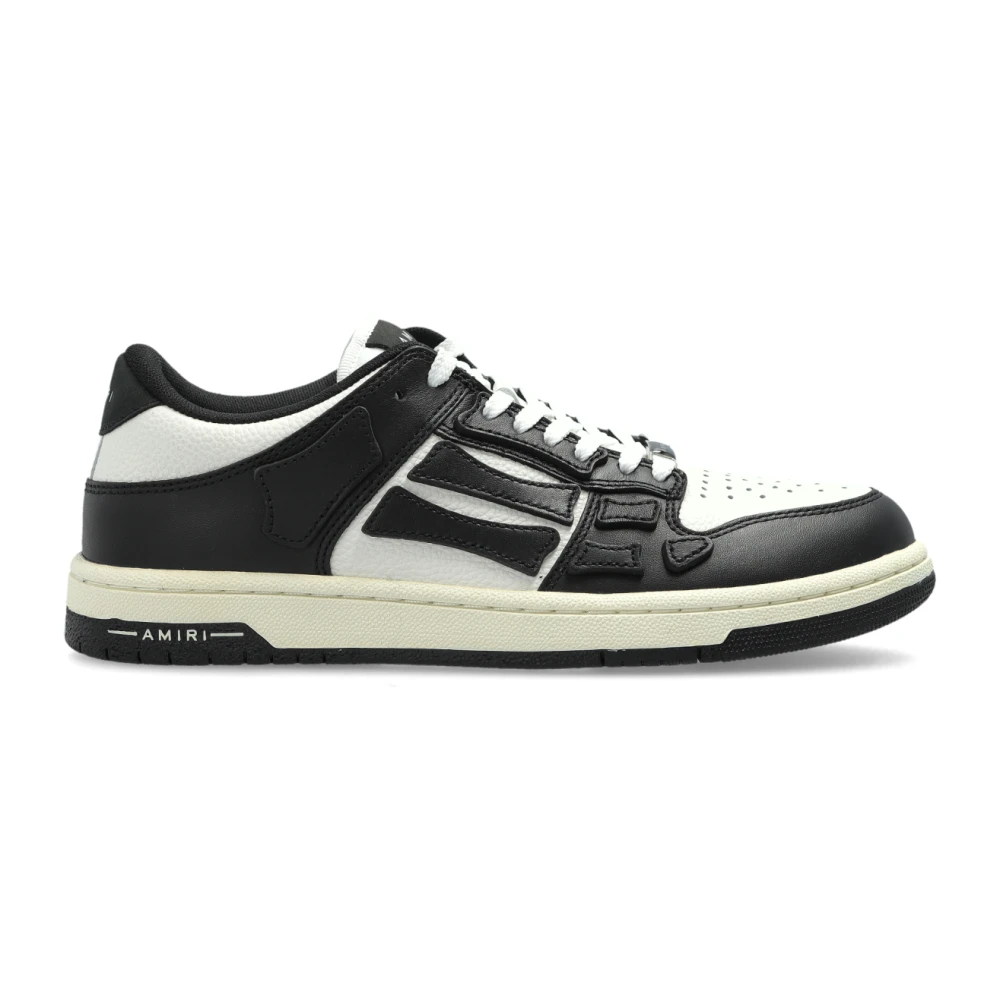 Amiri Women's Black Sneakers, 6 Uk, Skel Top Low Trainers